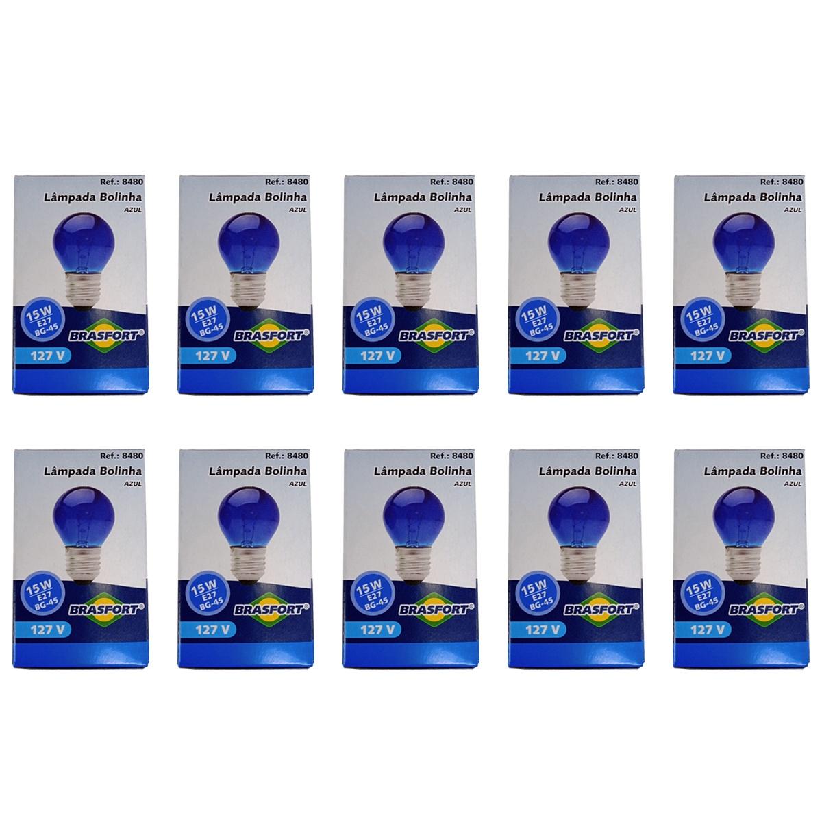 Kit 10 Lampada Bolinha Decorativa Colorida Abajur Festa 15WX127V Mini Bulbo Lust