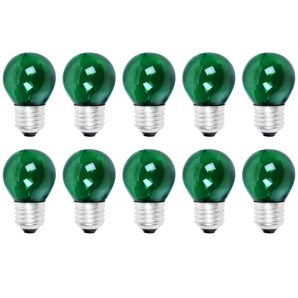 Kit 10 Lampada Bolinha Decorativa Colorida Abajur Festa 15WX127V Mini Bulbo Lust