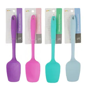 Espátula de Silicone e Ferro 27,5x6cm Cores Sortidas